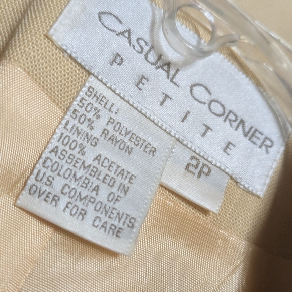 Casual Corner Petites Yellow Blazer + Dress Set – Size 2P - Picture 4 of 4